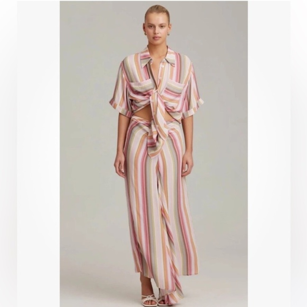C/MEO COLLECTIVE SOFT STRIPE SINSERELY SKIRT SIZE S, 4 $270